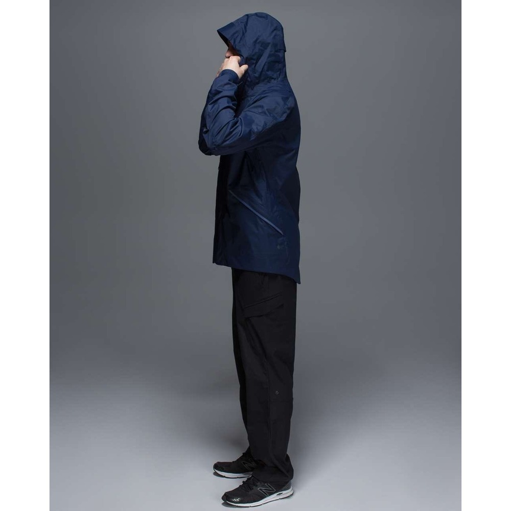 Lululemon Stanley Parka Deep Navy Waterproof Lightweight Jacket Gorpcore jj17 - Picture 5 of 16